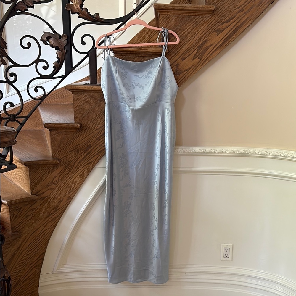 Elegant Ice Blue Bridesmaid dress